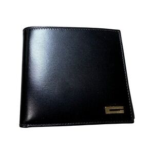 New in box Gucci mens authentic black leather bifold wallet luxury designer slim